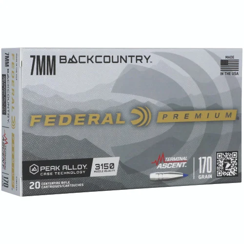 Federal Premium 7mm Backcountry, 170gr, Terminal Ascent, 20rd Box