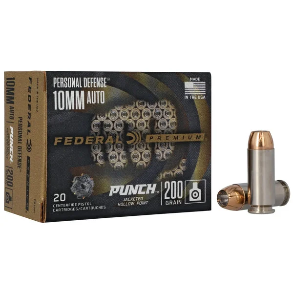 FEDERAL PREMIUM PUNCH 10MM 200GR JHP 20RD