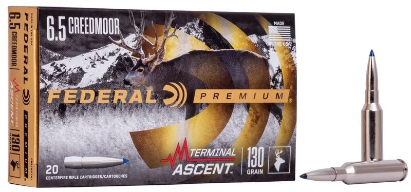 Federal Premium Terminal Ascent 6.5 Creedmoor 130 gr – Advanced Hunting Ammo | 200 Rounds