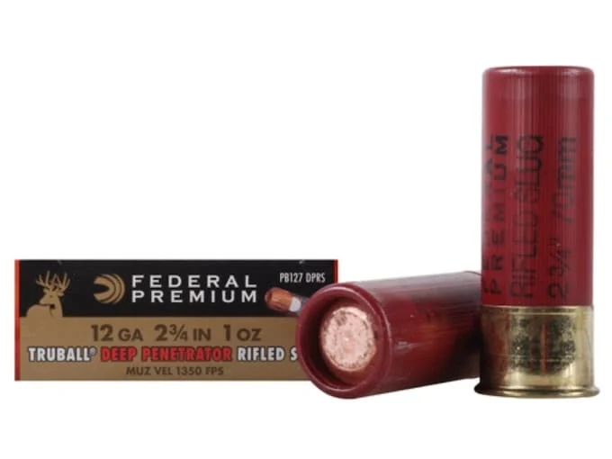 Federal Premium Vital-Shok Ammunition 12 Gauge 2-3/4″ 1 oz Deep Penetrator TruBall Hollow Point Rifled Slug