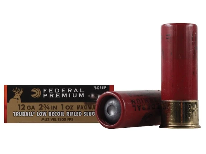 Federal Premium Vital-Shok Low Recoil Ammunition 12 Gauge 2-3/4″ 1 oz TruBall Hollow Point Rifled Slug