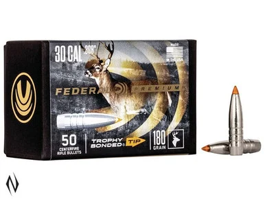 FEDERAL PROJECTILE 308 180GR TROPHY BONDED TIP 50PK