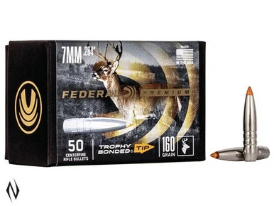 FEDERAL PROJECTILE 7MM 160GR TROPHY BONDED TIP 50PK