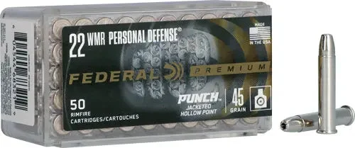 FEDERAL PUNCH 22WMR 45GR JHP 50RD