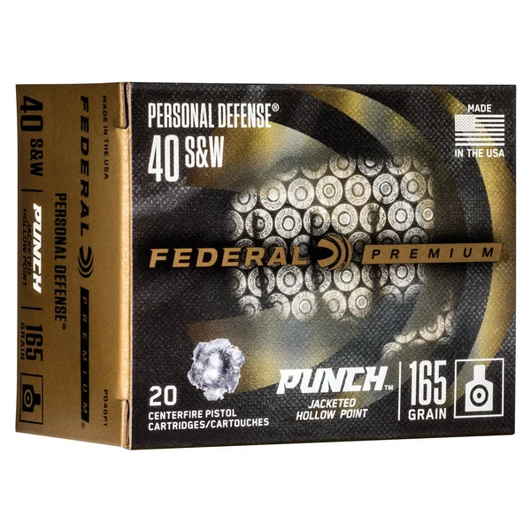 FEDERAL PUNCH 40 S&W 165GR JHP 20RD