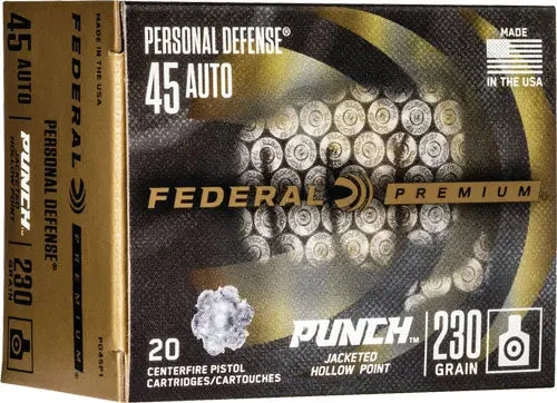 FEDERAL PUNCH 45 ACP 230GR JHP 20RD