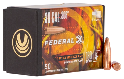 Federal Reloading Bullets .308 180gr, Fusion, 50rd/Box, NOT AMMO THESE ARE RELOADING BULLETS