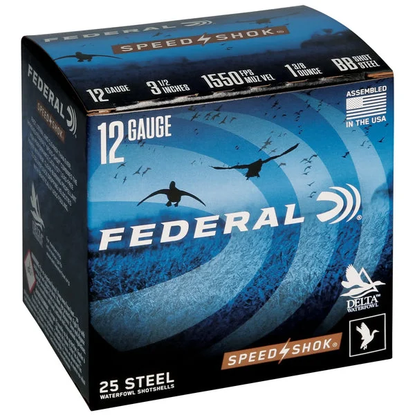 FEDERAL SPEED SHOK 12GA 3.5" BB 25RD