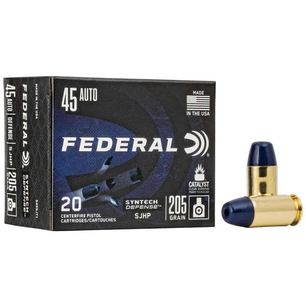 FEDERAL SYNTECH DEF 45ACP 205GR SJHP 20RD