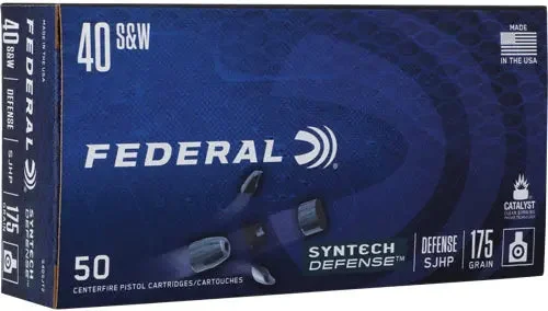 FEDERAL SYNTHETIC DEFENSE 40 SW 175GR SJHP 50RD