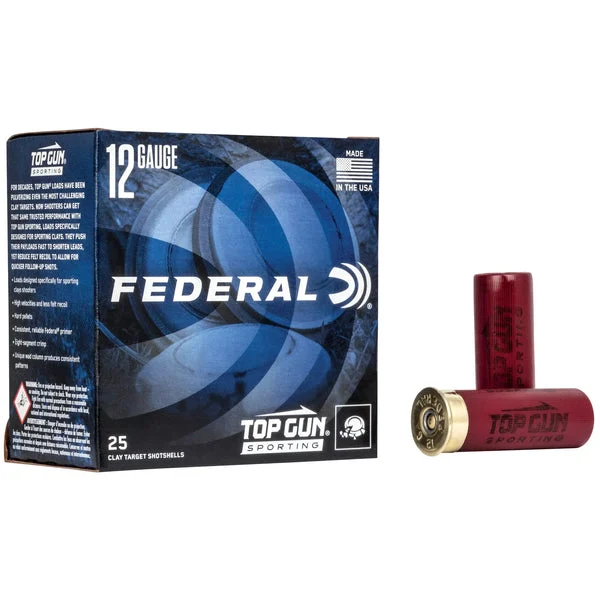FEDERAL TOP GUN 12GA 2.75" #8 1 OZ 1250FPS 25RD