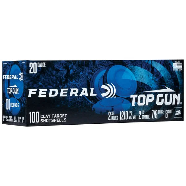 FEDERAL TOP GUN 20GA 2.75" #8 100RD