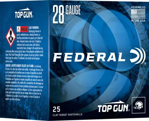 FEDERAL TOP GUN 28GA 2.75" 3/4 OZ #7.5 1330FPS 250RD CASE
