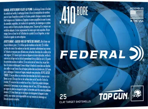 FEDERAL TOP GUN 410 2.5" 1/2OZ #9 1330FPS 250RD CASE