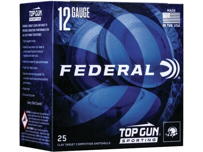 Federal Top Gun Sporting 1300 Ammunition 12 Gauge 2-3/4″ 1 oz