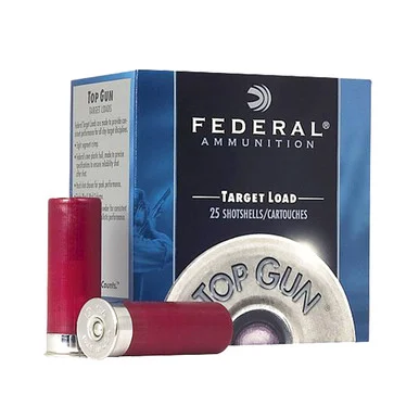 Federal Top Gun Target 12 Gauge Shotshell 25 Rounds 2.75in Shotshells 1-1/8oz TG128