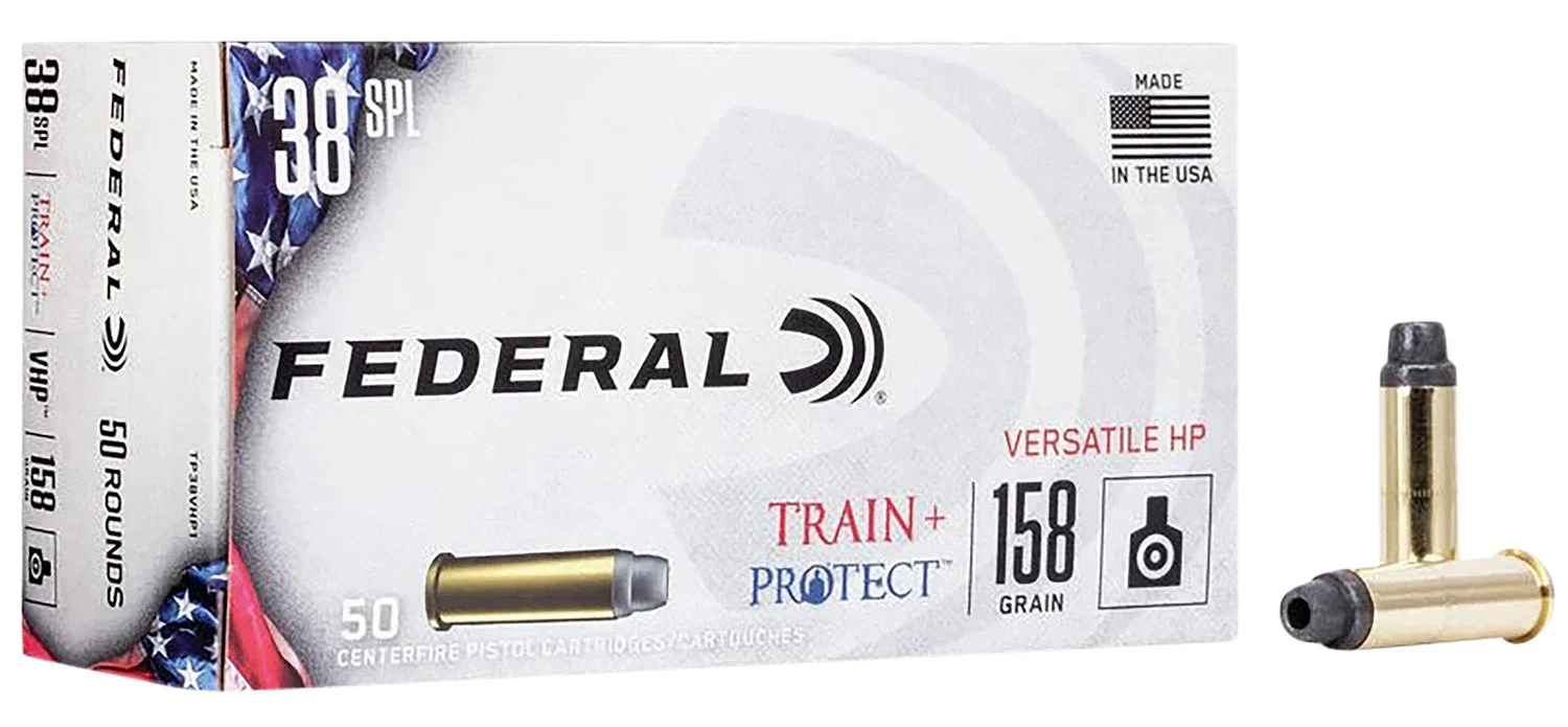 Federal TP38VHP1 Train & Protect Versatile Hollow Point158 Grain .38 Special
