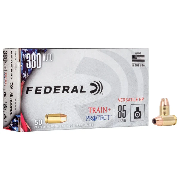 FEDERAL TRAIN/PROTCT 380ACP 85GR VHP 50RD