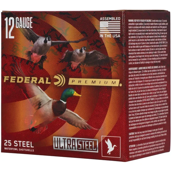 FEDERAL ULT STL 12GA 3" 1.25OZ BB 25RD