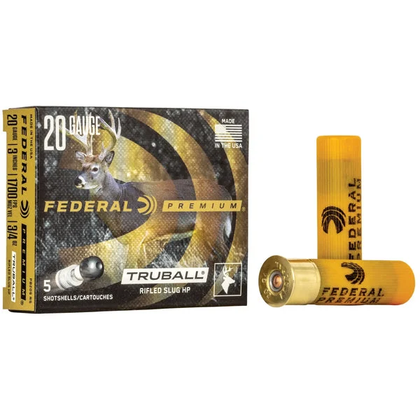 FEDERAL VSHOK 20GA 3" TB SLUG HP 5RD