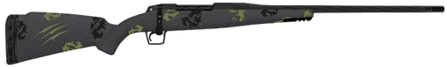 Fierce Twisted Rogue 7mm PRC 24" Black Cerakote Steel Threaded Barrel, Black Cerakote Drilled & Tapped Steel Receiver, LR Negative Comb Forest Camo Carbon Fiber Stock