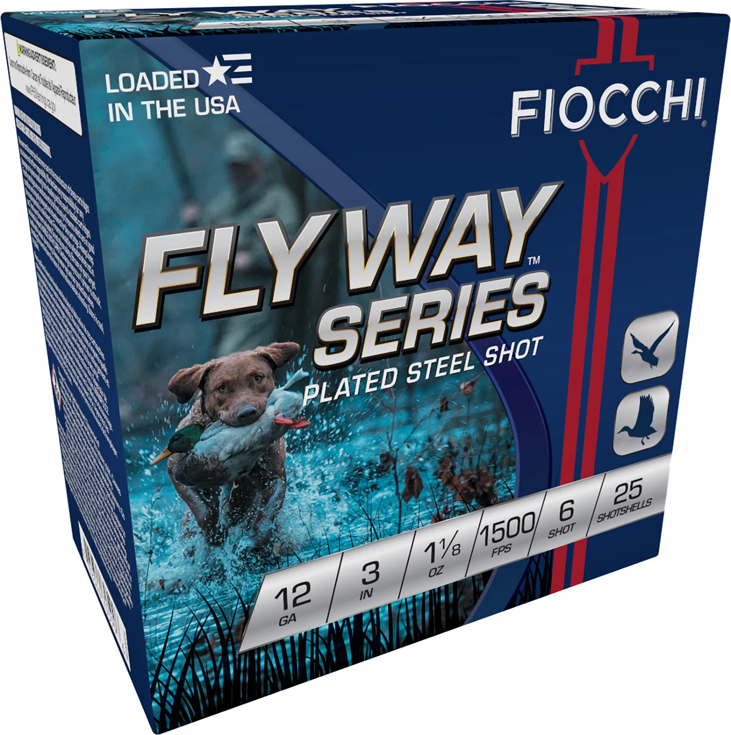 Fiocchi 123ST6 Flyway12Gauge 3″ 1 1/8oz 6Shot 25 Per Box/10 Case