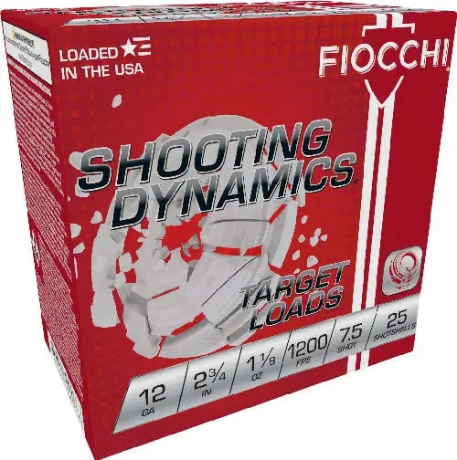 FIOCCHI 12GA 2.75" 1-1/8OZ #7.5 1200FPS 250RD CASE