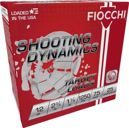FIOCCHI 12GA 2.75" 1-1/8OZ #7.5 1250FPS 250RD CASE