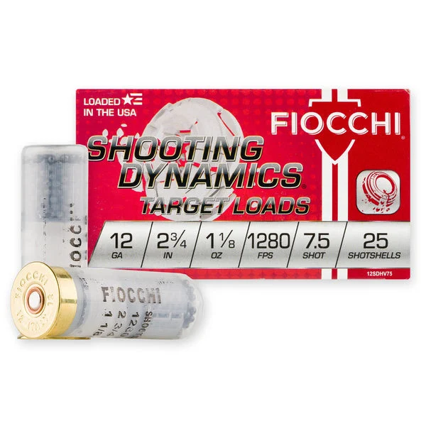 FIOCCHI 12GA 2.75" 1-1/8OZ #7.5 1280FPS 250RD CASE