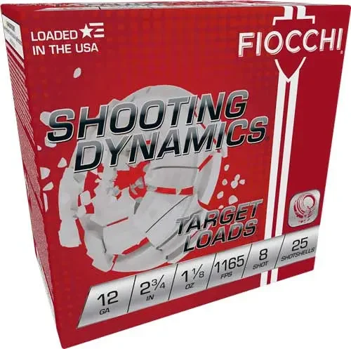 FIOCCHI 12GA 2.75" 1-1/8OZ #8 1165FPS 250RD CASE