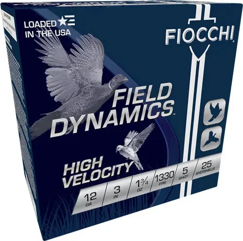 FIOCCHI 12GA 3" 1-3/4OZ #5 1330FPS 25RD
