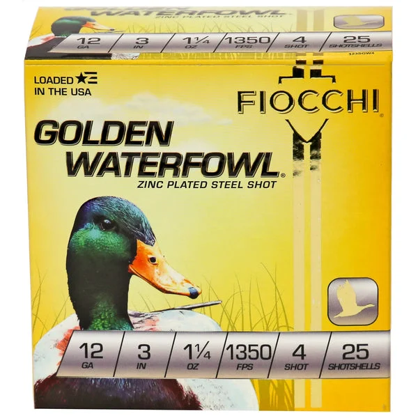 FIOCCHI 12GA #4 GOLDEN 25RD