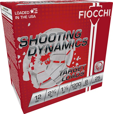 Fiocchi 12SD18H8 Shooting Dynamics Target 12Gauge 2.75″ 1 1/8oz 8Shot 25 Per Box/10 Case