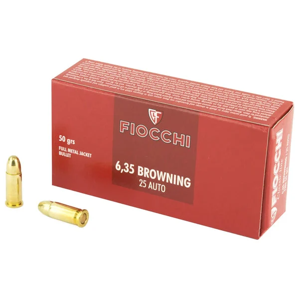FIOCCHI 25ACP 50GR FMJ 50RD