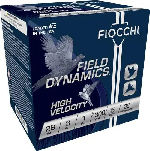 FIOCCHI 28GA 3" 1OZ #5 1300FPS 25RD