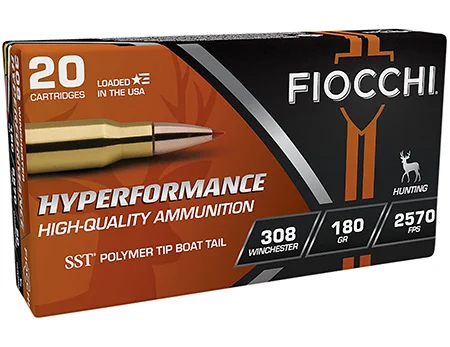 Fiocchi 308HSC Hyperformance308Win 180gr Super Shock Tip 20 Per Box/10 Case