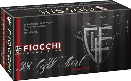 FIOCCHI 38 S&W SHORT 145GR FMJ 50RD