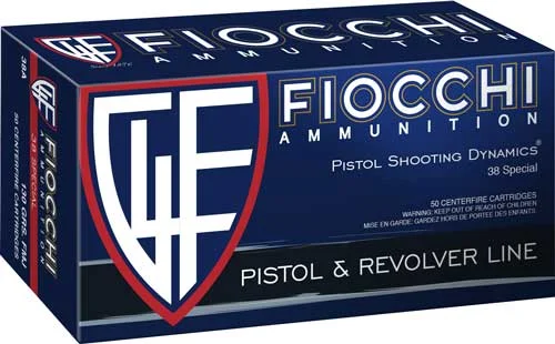 Fiocchi 38B Defense Dynamics Jacketed Hollow Point JHP 158 Grain .38 Special