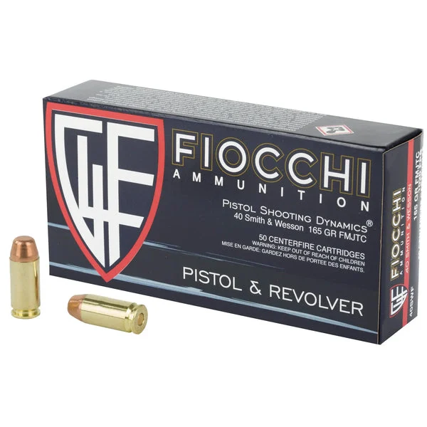 FIOCCHI 40S&W 165GR FMJ 50RD