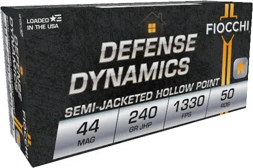 FIOCCHI 44 REM MAG 240GR JHP 50RD