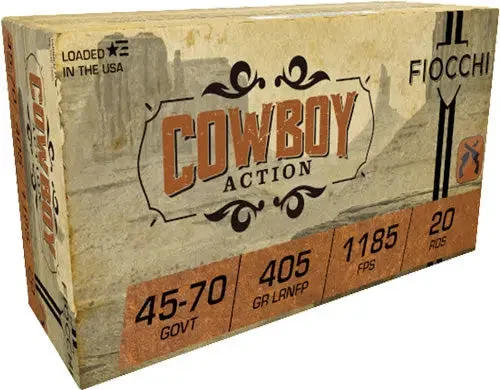 FIOCCHI 45-70 GOV 405GR LEAD-RN FP 20RD