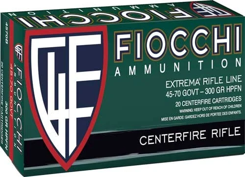 Fiocchi 4570B Field Dynamics Hollow Point Flat Nose300 Grain .45-70 Government