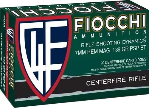 FIOCCHI 7MM REM MAG 139GR PSP 20RD
