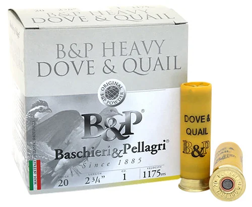 Fiocchi Dove & Quail 20 Ga, 2.75", 1 oz, 8 Shot, 25rd Box