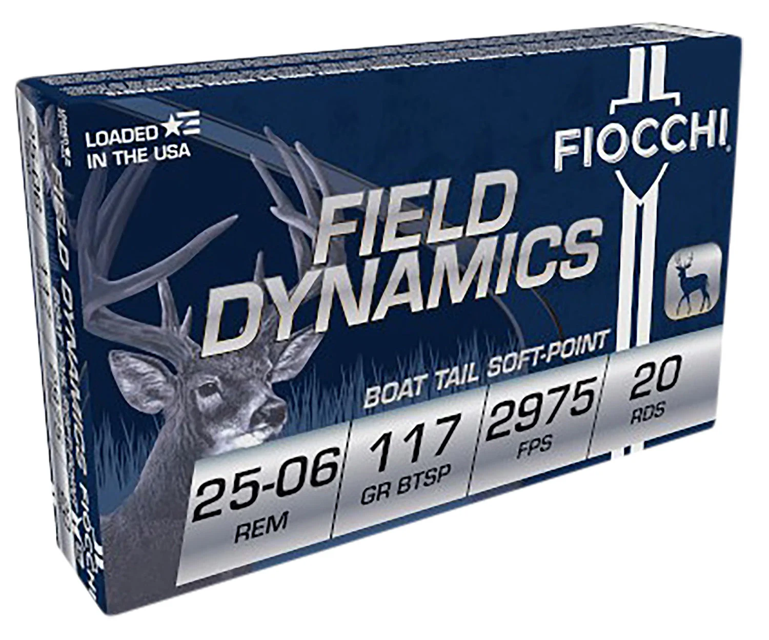Fiocchi Field Dynamics .25-06 Remington 117 gr JSP ammo
