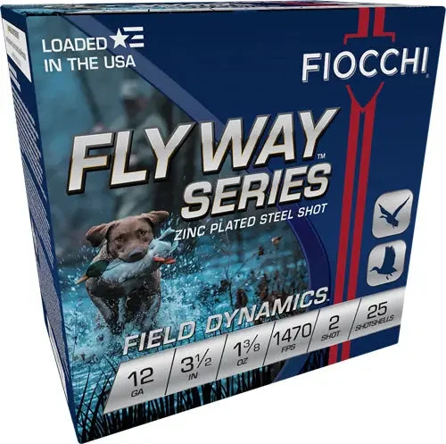 FIOCCHI FLYWAY 12GA 3.5" 1-3/8OZ #2 1470FPS 25RD