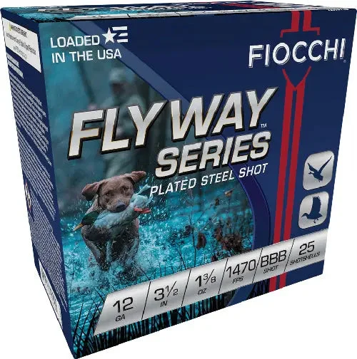 FIOCCHI FLYWAY 12GA 3.5" 1-3/8OZ #BBB 25RD