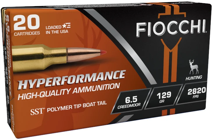 Fiocchi Hyperformance 6.5 Creedmoor SST 129 gr – Hunting Ammo | 20 Rounds
