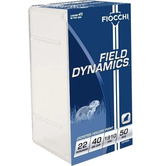 Fiocchi Magnum Shooting Dynamics Rimfire Ammunition .22 WMR 40 gr. JHP 1910 fps 50/ct
