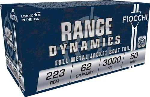 Fiocchi Range Dynamics .223 Remington 62 gr FMJ ammo